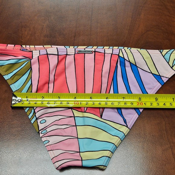 Billabong Surfadelic Bralette Bikini Set Multi-Color Retro Vibrant Size S - Picture 15 of 16